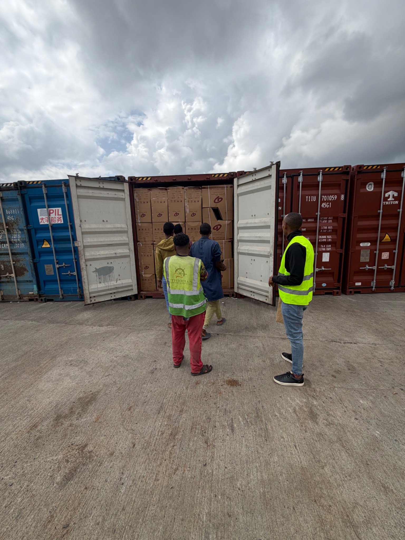Container loading operation